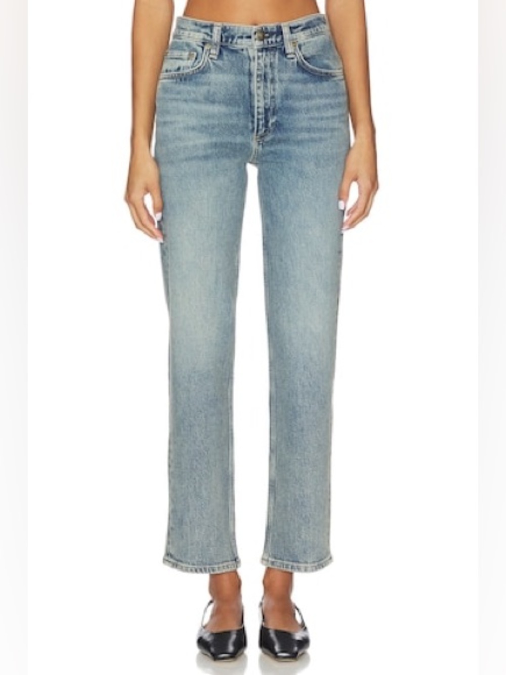 *NWT* Rag & Bone Harlow Mid-Rise Ankle Straight Jeans in Amity